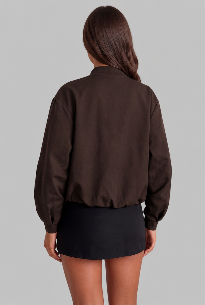 Anna Cropped Bomber Jacket