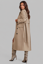 Hannah Belted Wool Coat