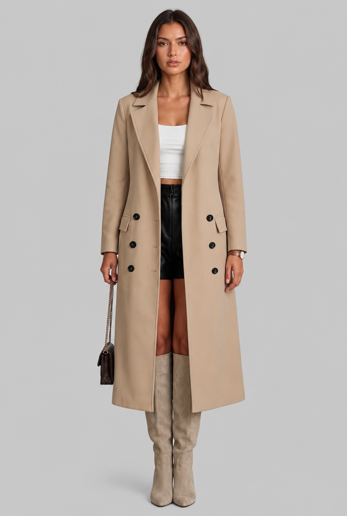 Hannah Belted Wool Coat