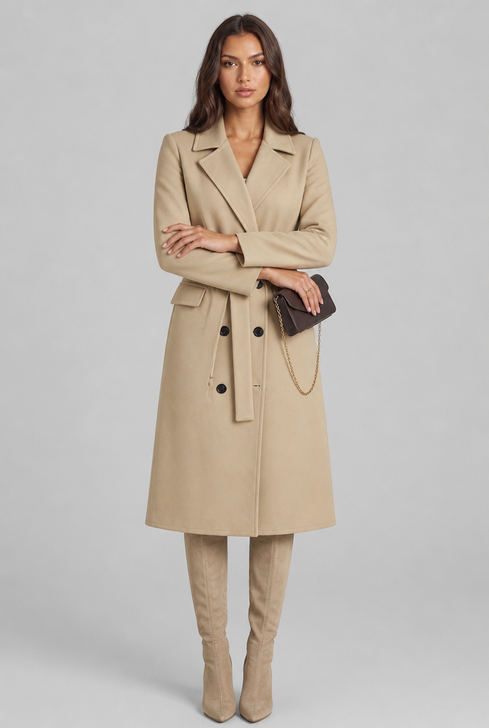 Hannah Belted Wool Coat