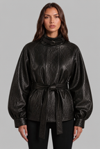 Annabelle Leather Jacket with Belt