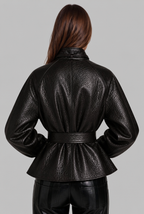 Annabelle Leather Jacket with Belt