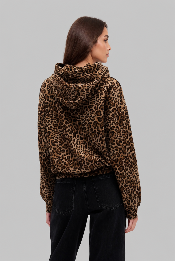 Leopard Print Hoodie