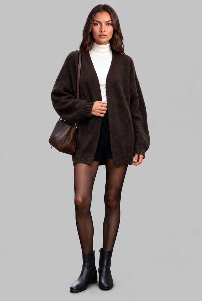Belted Knit Cardigan