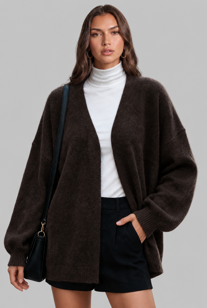 Belted Knit Cardigan