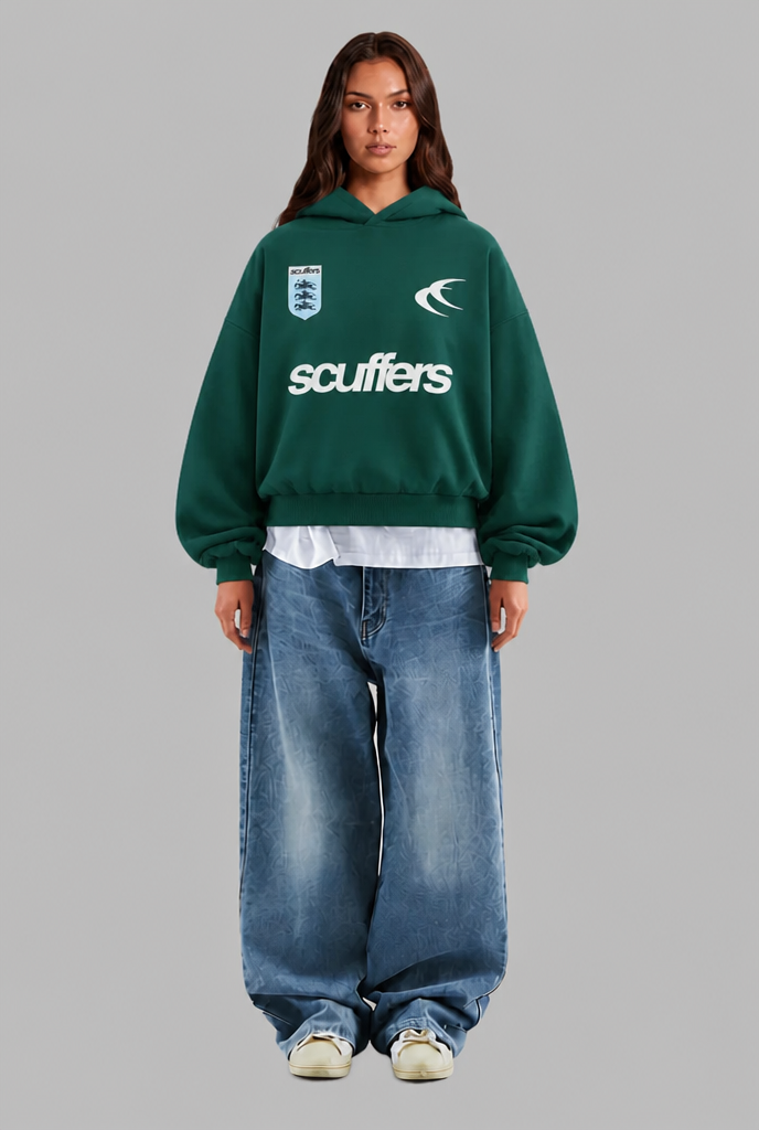 Oversized Boxy Graphic Hoodie