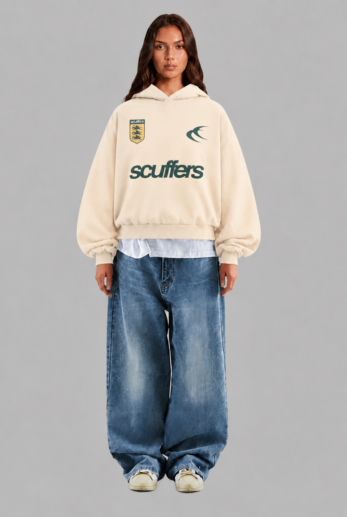 Oversized Boxy Graphic Hoodie