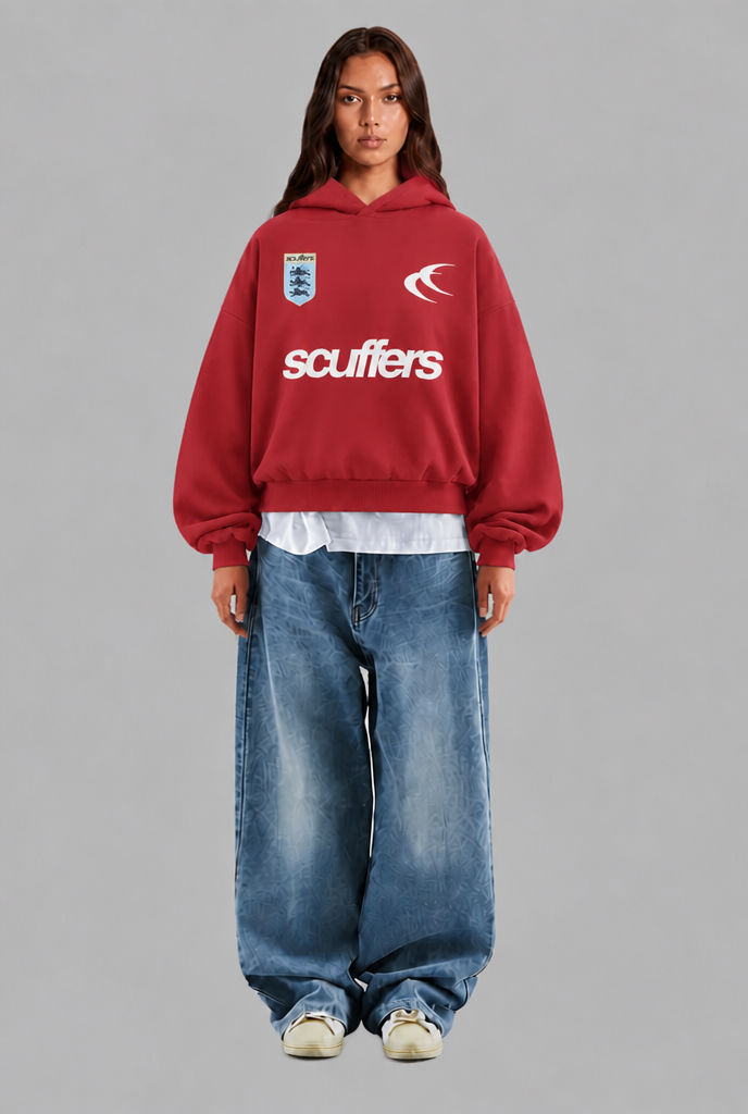 Oversized Boxy Graphic Hoodie