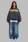 Oversized Washed Logo Hoodie