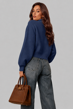 Military Zip Up Knit Cardigan