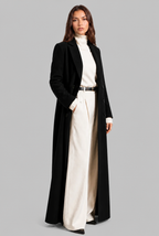 Long Double Breasted Wool Overcoat