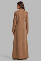 Long Double Breasted Wool Overcoat