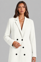 Long Double Breasted Wool Overcoat