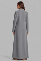 Long Double Breasted Wool Overcoat