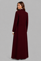 Long Double Breasted Wool Overcoat