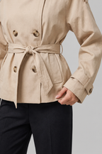 Camille Funnel Neck Trench Coat