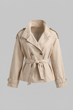 Camille Funnel Neck Trench Coat
