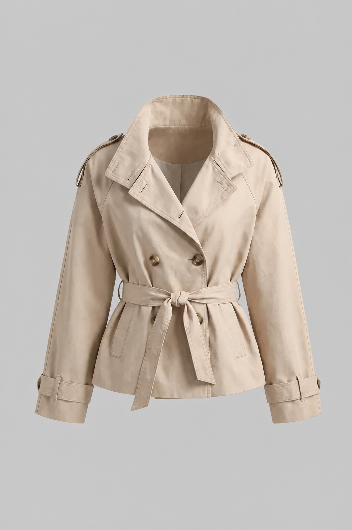 Camille Funnel Neck Trench Coat