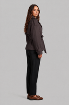 Camille Funnel Neck Trench Coat