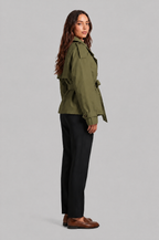 Camille Funnel Neck Trench Coat