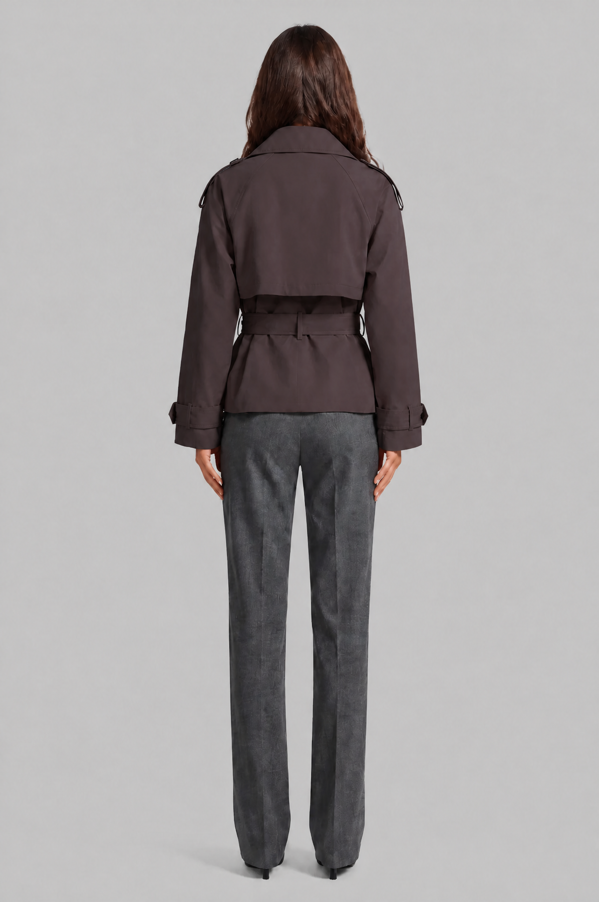 Camille Funnel Neck Trench Coat