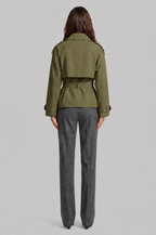 Camille Funnel Neck Trench Coat