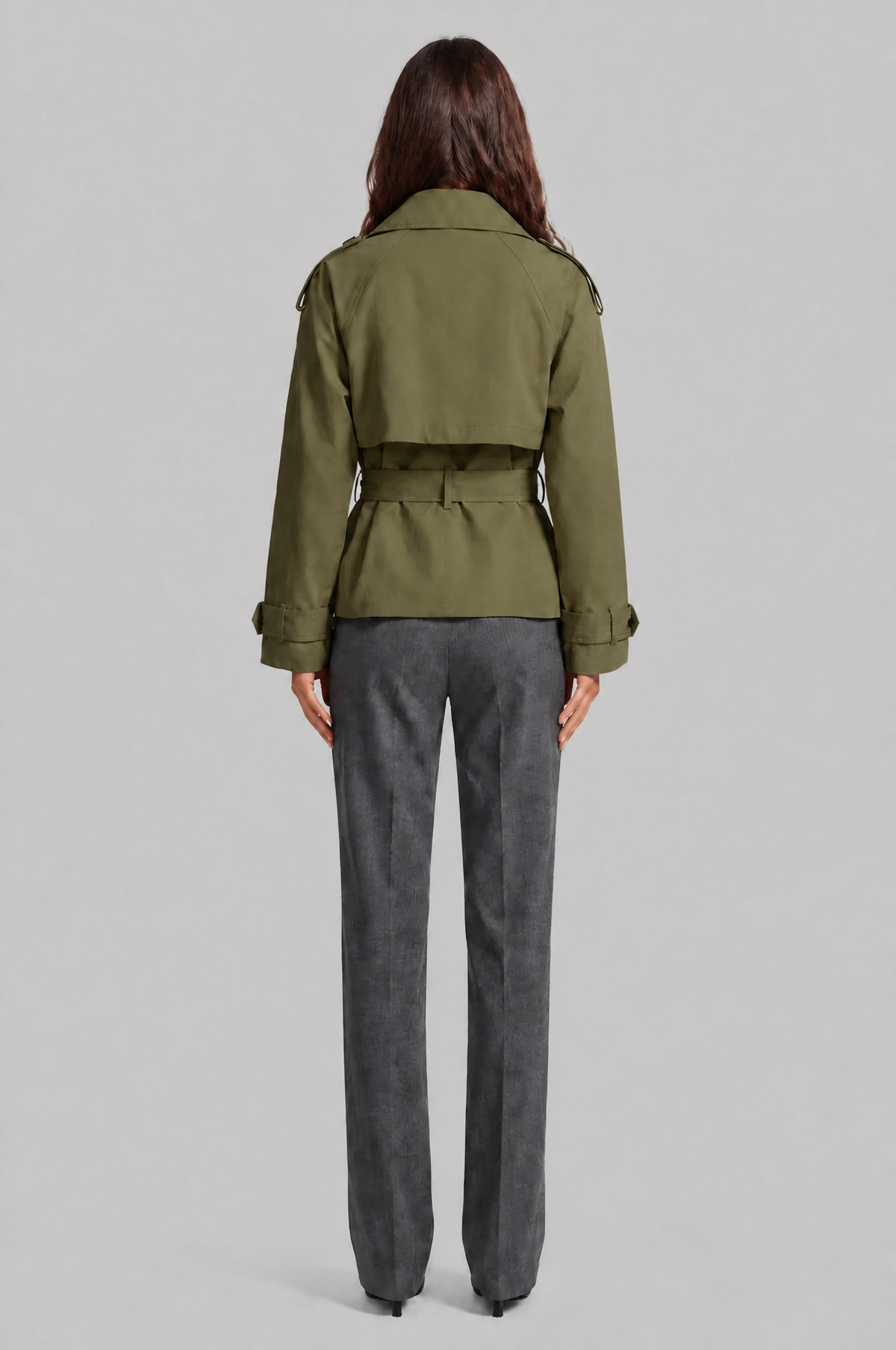 Camille Funnel Neck Trench Coat