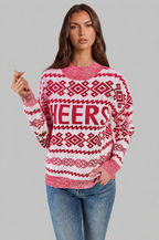Cheers Fair Isle Christmas Jumper