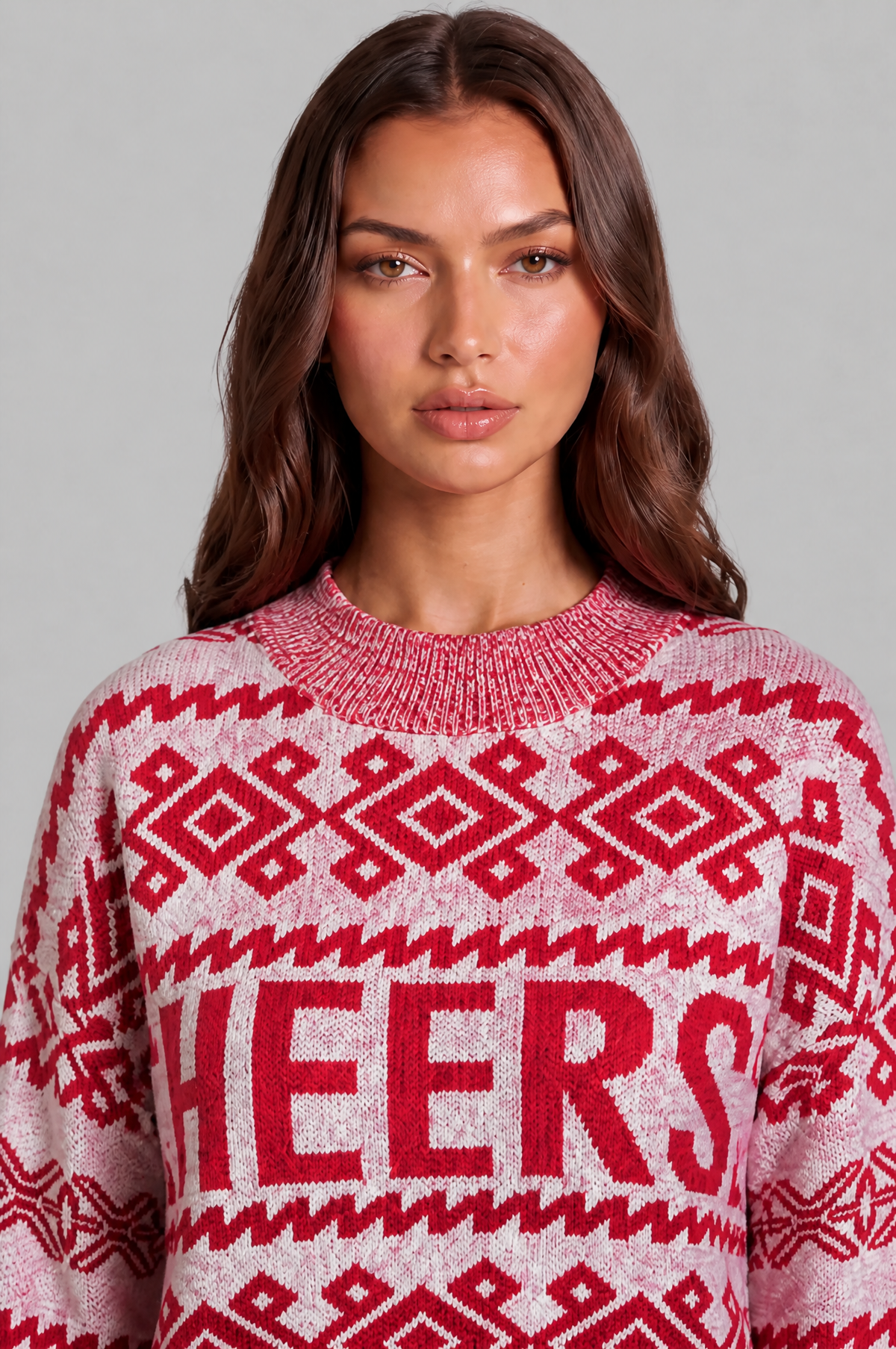 Cheers Fair Isle Christmas Jumper