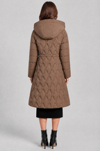 Lizza Longline Hooded Down Coat