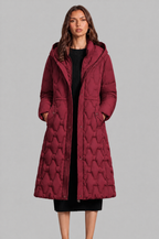 Lizza Longline Hooded Down Coat