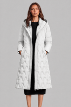Lizza Longline Hooded Down Coat