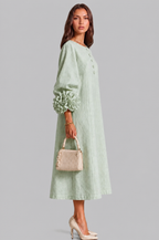 Rose Cuff Midi Dress
