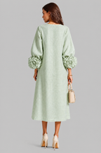 Rose Cuff Midi Dress