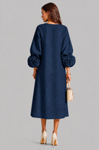 Rose Cuff Midi Dress