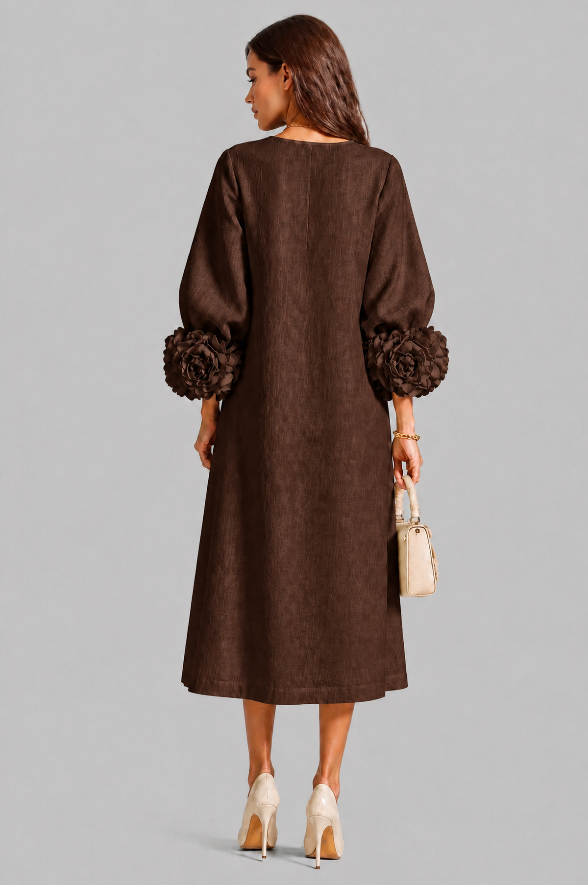 Rose Cuff Midi Dress