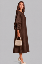 Rose Cuff Midi Dress