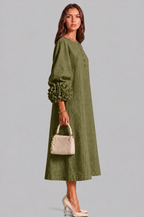 Rose Cuff Midi Dress