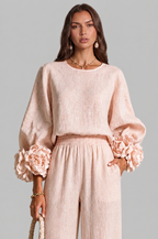 Rose Cuff Wide Leg Co Ord Set