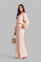 Rose Cuff Wide Leg Co Ord Set