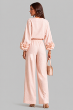 Rose Cuff Wide Leg Co Ord Set