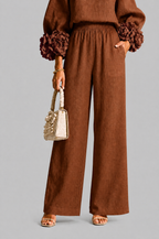 Rose Cuff Wide Leg Co Ord Set
