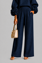 Rose Cuff Wide Leg Co Ord Set