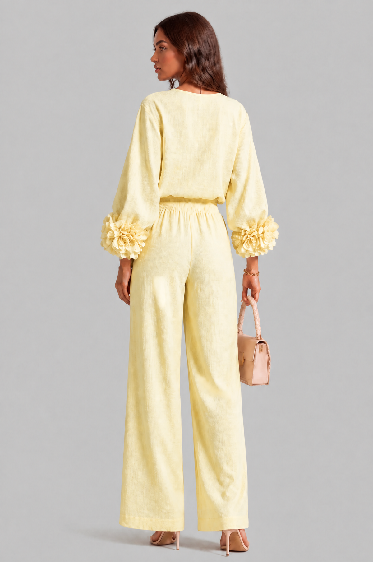 Rose Cuff Wide Leg Co Ord Set