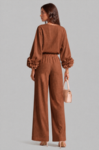 Rose Cuff Wide Leg Co Ord Set