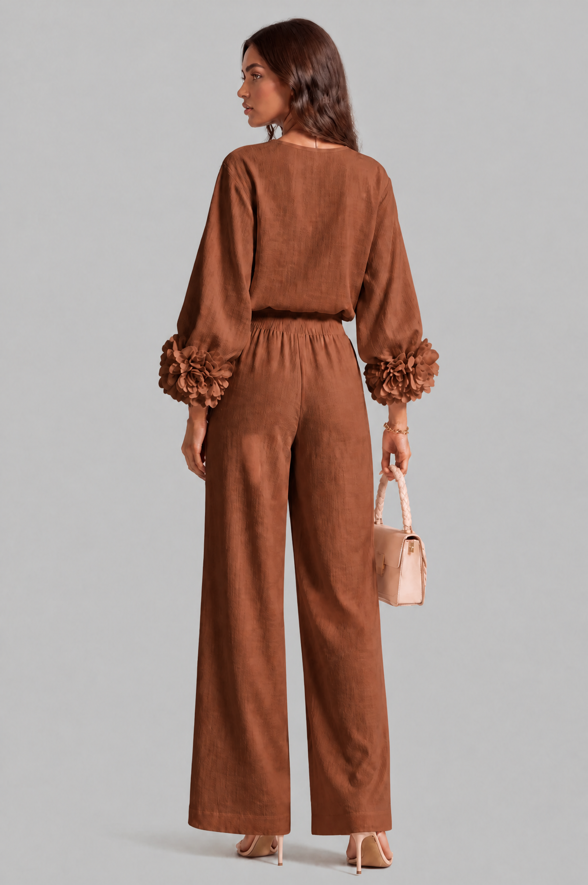 Rose Cuff Wide Leg Co Ord Set