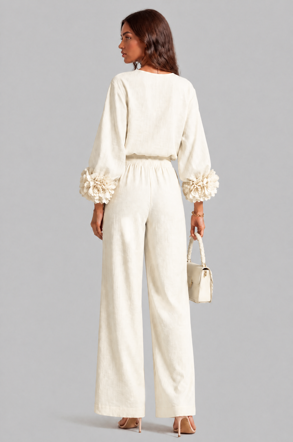 Rose Cuff Wide Leg Co Ord Set