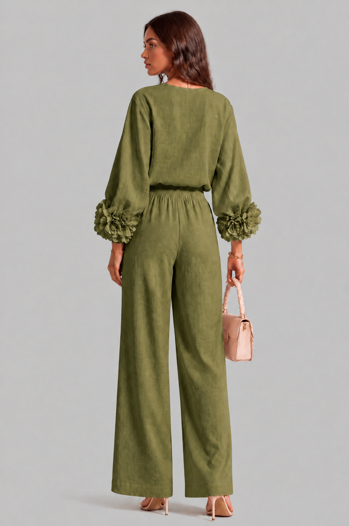 Rose Cuff Wide Leg Co Ord Set