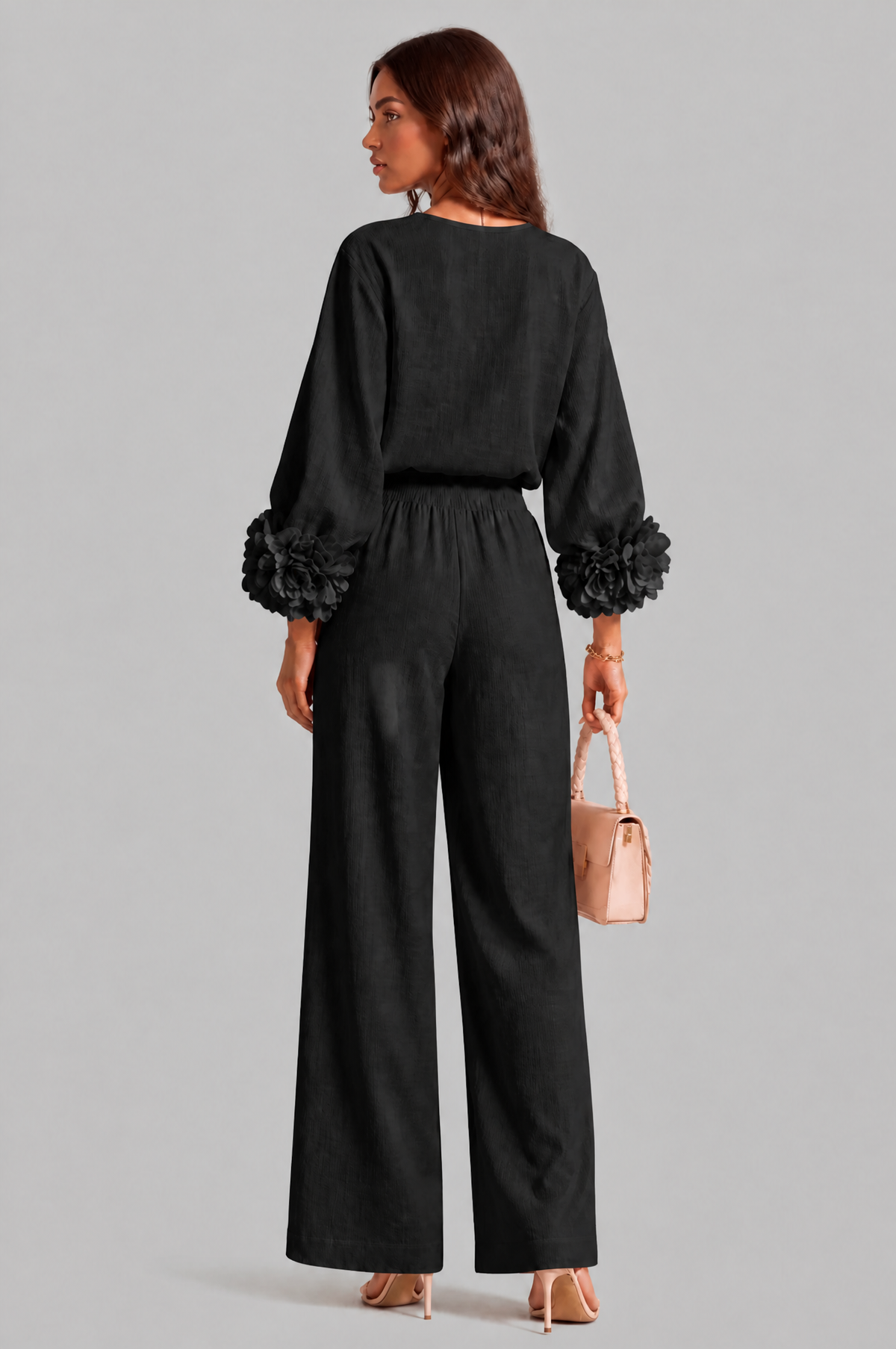 Rose Cuff Wide Leg Co Ord Set