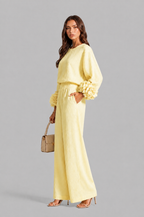 Rose Cuff Wide Leg Co Ord Set